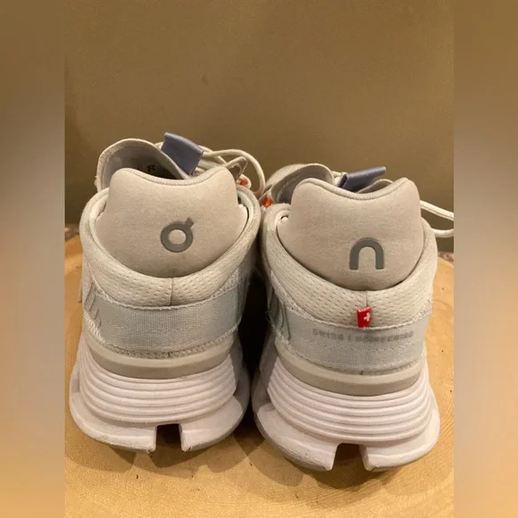 On Running Cloudnova Women's Running Shoes White / Glacier Sz-7.5 - Picture 12 of 13